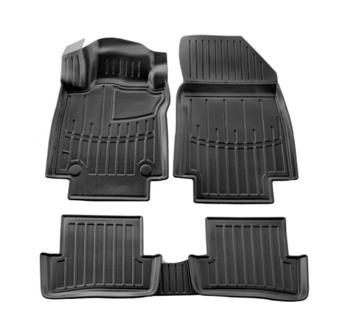 Renault Clio IV (2012-2019) комплект 3D ковриков с 5 штук (Stingray), цена: 1 870 грн.