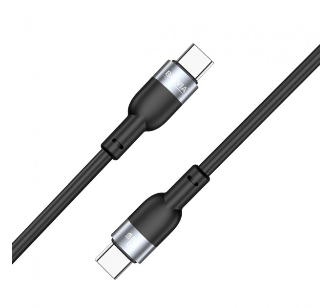 Кабель Brevia Type-C to Type-C 60W 1,2м, черный box, цена: 162 грн.