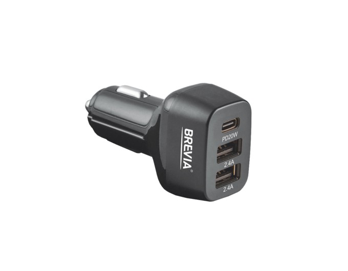 Автомобильное зарядное устройство Brevia ePower TriDrive 44W 1xUSB-C+2xUSB-A черный, цена: 498 грн.
