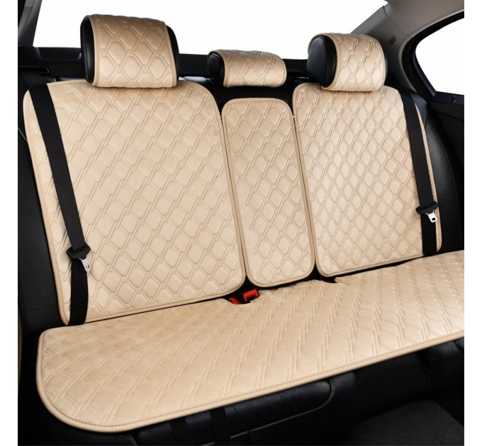 Комплект преміум накидок для сидінь CarLife Turbo, biege, ціна: 4 561 грн.