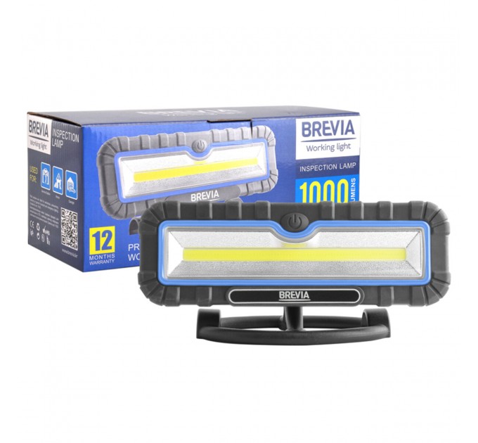 Лампа инспекционная Brevia LED 10W COB 1000lm 4000mAh Power Bank, type-C, цена: 1 527 грн.