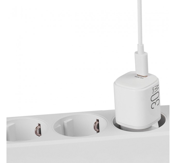 Сетевое зарядное устройство Brevia ePowerGaN PD30W USB-C белый, цена: 644 грн.