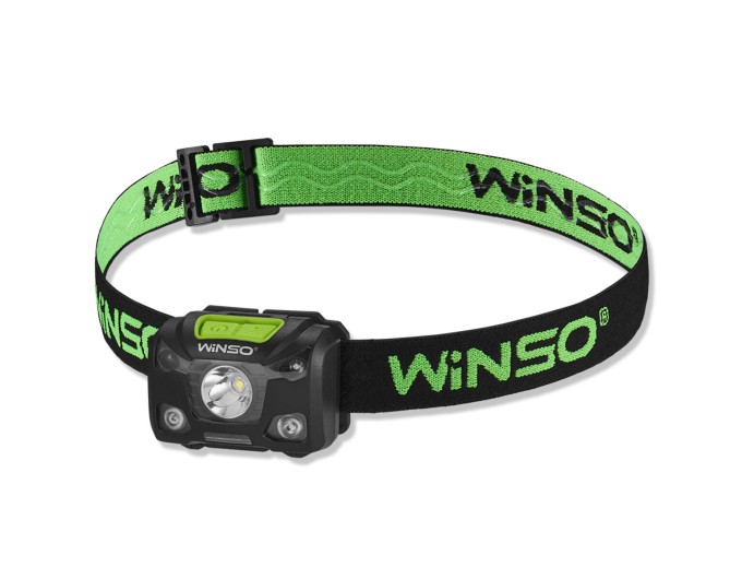Фонарь налобный Winso Pro 250Lm, 5W XPG, 3xAAA/1200mAh в комплекте, с сенсором белый/красный, цена: 649 грн.
