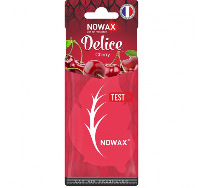 Ароматизатор повітря целюлозний Nowax серія Delice - Cherry, ціна: 30 грн.