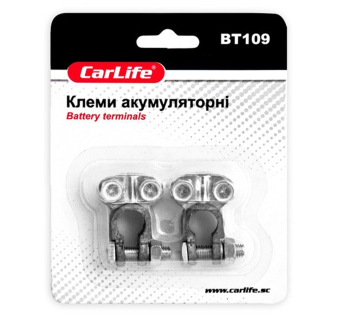 Клеми АКБ Carlife, свинець BT109, ціна: 101 грн.