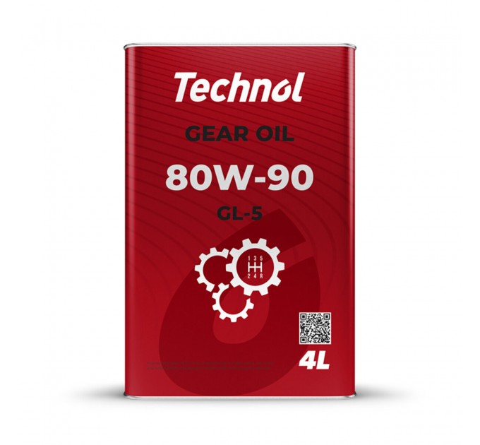 Трансмісійне масло Technol Gear Oil 80W-90 GL5 4л, ціна: 863 грн.