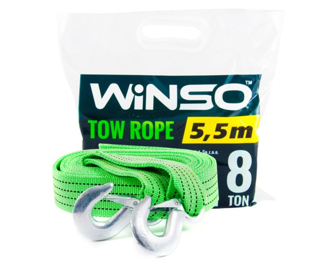 Буксировочный трос Winso 8т, 5,5м, цена: 545 грн.