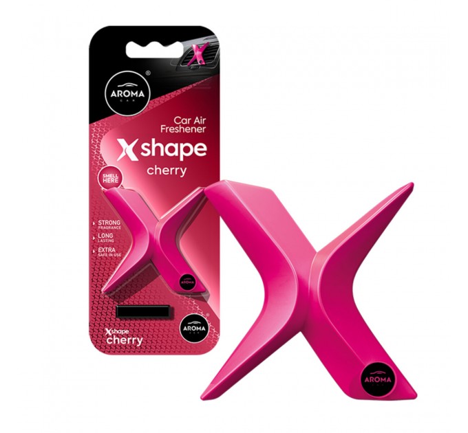 Ароматизатор на дефлектор Aroma Car X Shape 10г - Cherry сухой, цена: 129 грн.