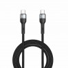 Кабель Winso Pro Type-C to Type-C 60W TPE+плетение 1м черный, цена: 119 грн.