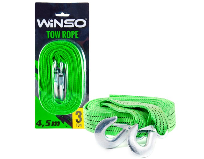 Буксировочный трос Winso 3т, 4,5м, цена: 266 грн.