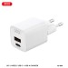 Сетевое зарядное устройство XO L149 PD30W 1USB-A+1USB-C + Type-C кабель белый, цена: 329 грн.