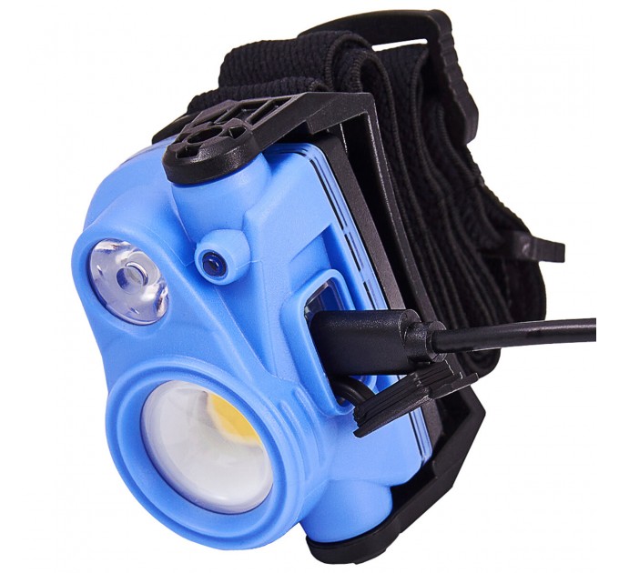 Фонарь налобный Brevia 400Lm+200Lm, 3W+3W COB, 1200mAh, цена: 999 грн.