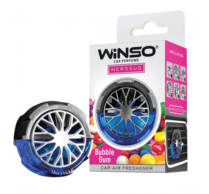 Освіжувач повітря Winso Merssus на дефлектор з регулюванням інтенсивності 18мл Bubble Gum, ціна: 189 грн.