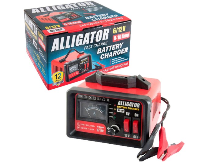 Зарядное устройство АКБ Alligator 6/12В 100А·час 10А, цена: 1 602 грн.