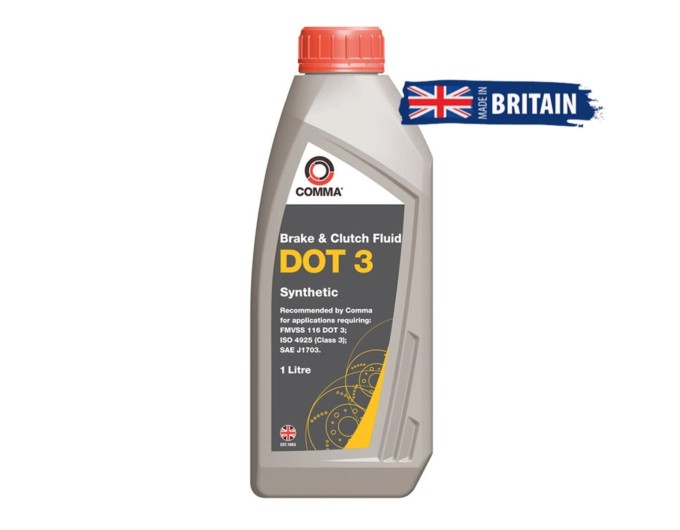 Тормозная жидкость Comma DOT 3 Brake Fluid 1л, цена: 426 грн.