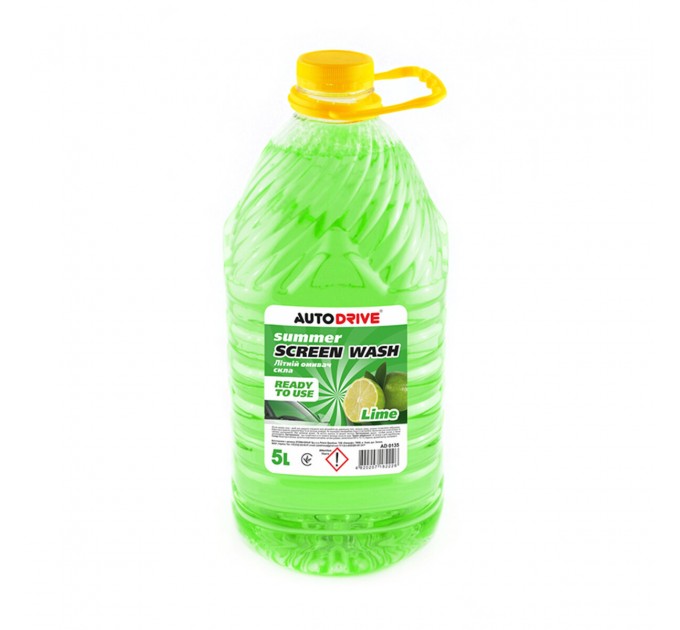 Омивач скла AutoDrive Summer Screen Wash PET літній Lime готовий 5л, ціна: 83 грн.