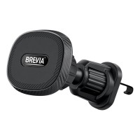 Держатель телефона автомобильный Brevia AirVent Pro MagStrong на дефлектор, 6 магнитов, черный