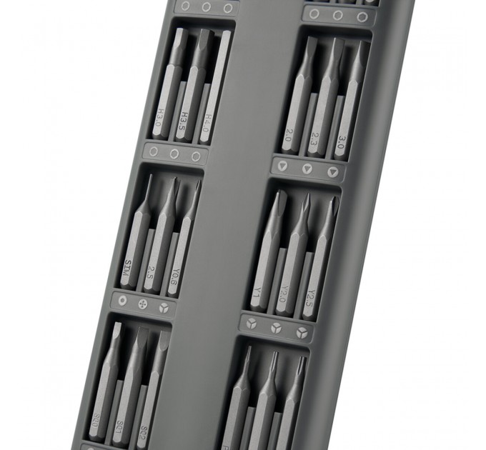 Викрутка Brevia з комплектом насадок для точних робіт алюмінієва 10х127мм, 48в1, ціна: 664 грн.