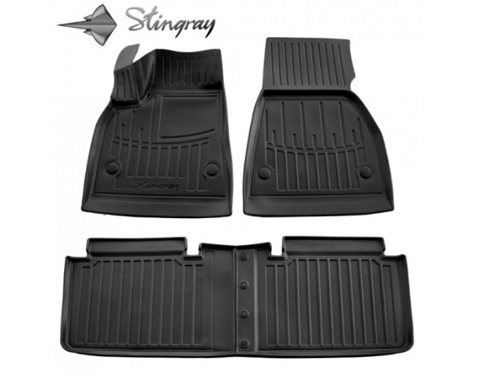 Tesla Model S (2012-2021) комплект 3D ковриков с 4 штук (Stingray), цена: 1 870 грн.