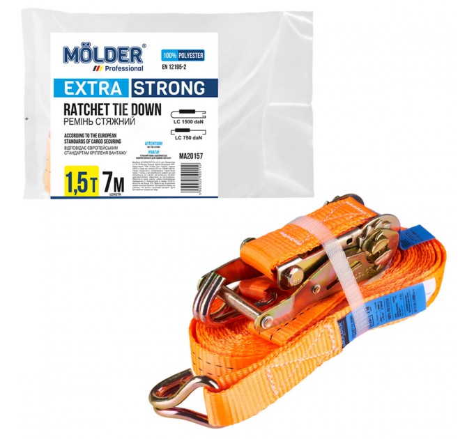 Стяжной ремень Molder 1,5т, 7м, цена: 347 грн.