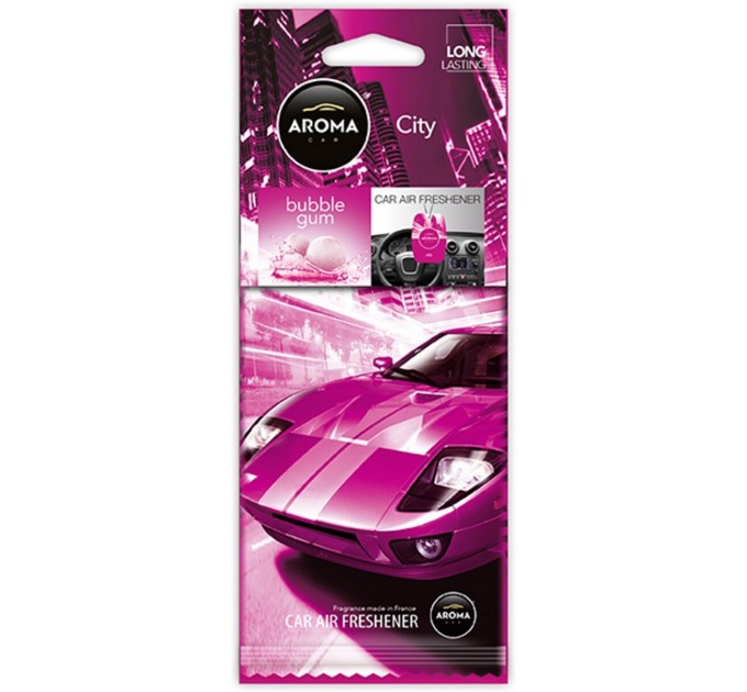 Ароматизатор Aroma Car City Card Bubble Gum сухой, цена: 50 грн.