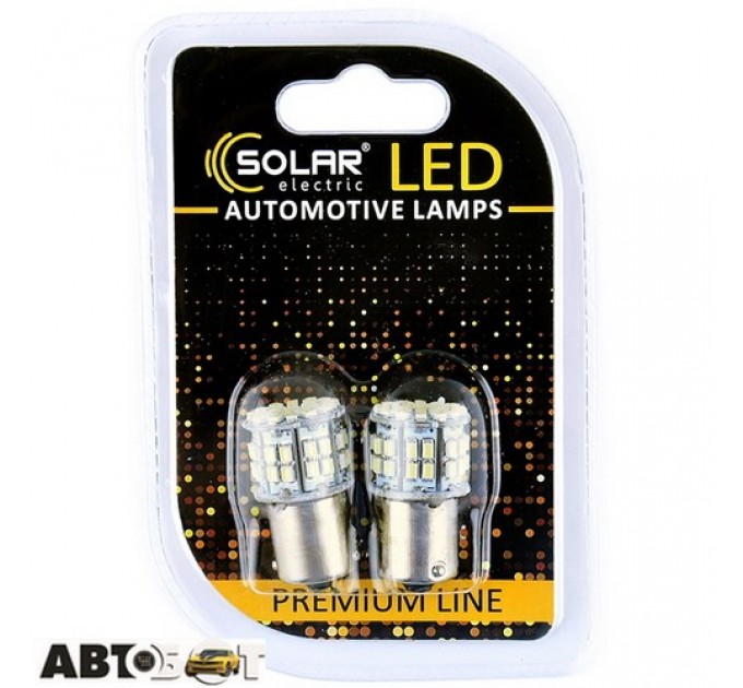 LED лампа SOLAR S25 BA15s 12V 50SMD 3030 white SL1385 (2 шт.), ціна: 166 грн.