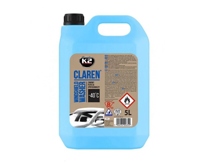 Омыватель стекла K2 Claren Windshield Washer -40°C зимний Нейтральный концентрат 5л, цена: 610 грн.