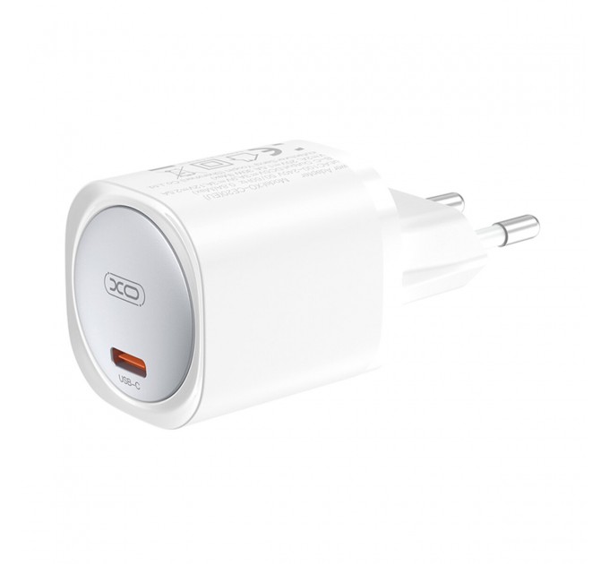 Сетевое зарядное устройство XO CE20 PD30W/PPS33W 1USB-C + Lightning кабель белый, цена: 409 грн.