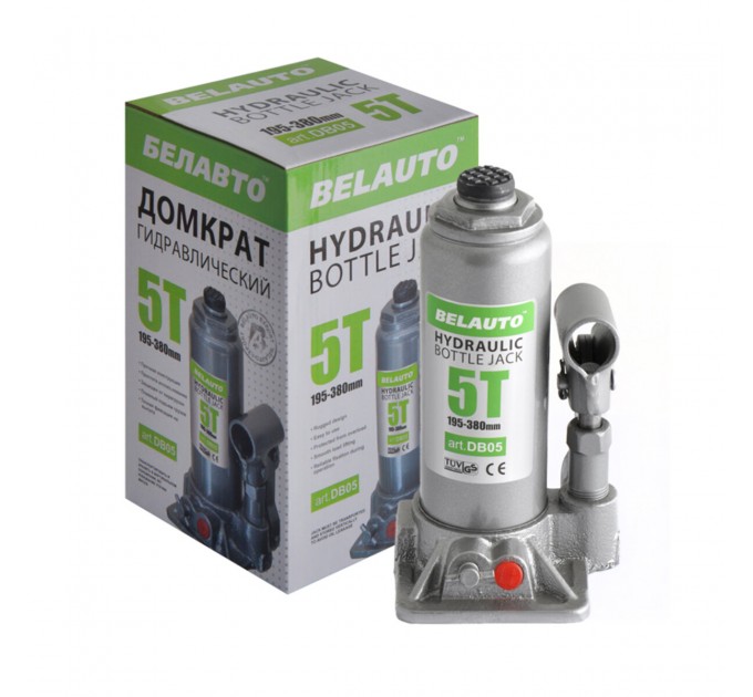 Домкрат гідравлічний пляшковий БелАвто 5т 195-380мм, ціна: 1 077 грн.
