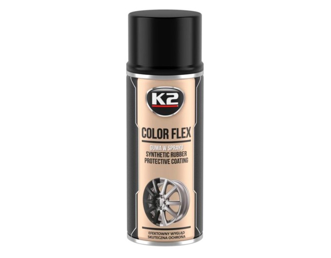Фарба рідка гума K2 Color Flex чорна глянцева аерозоль 400мл, ціна: 561 грн.