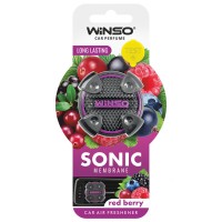 Освіжувач повітря Winso Sonic, мембранний на дефлектор - Red Berry