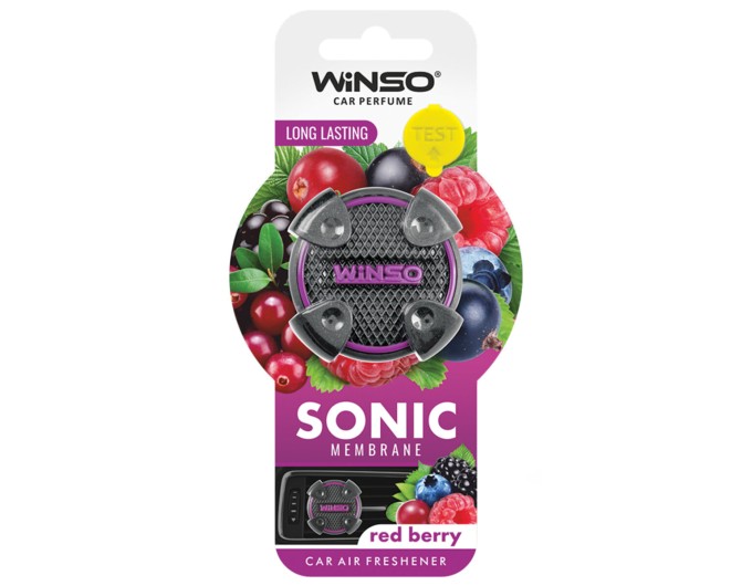 Освіжувач повітря Winso Sonic, мембранний на дефлектор - Red Berry, ціна: 109 грн.