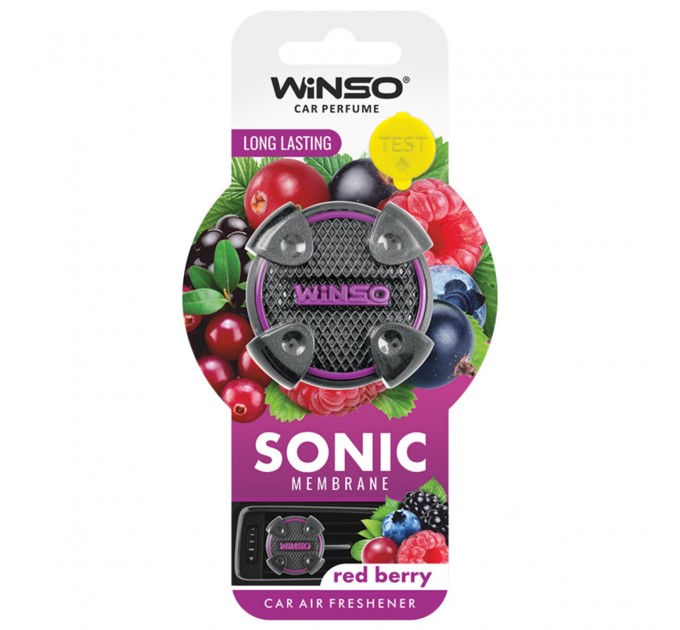 Освіжувач повітря Winso Sonic, мембранний на дефлектор - Red Berry, ціна: 108 грн.