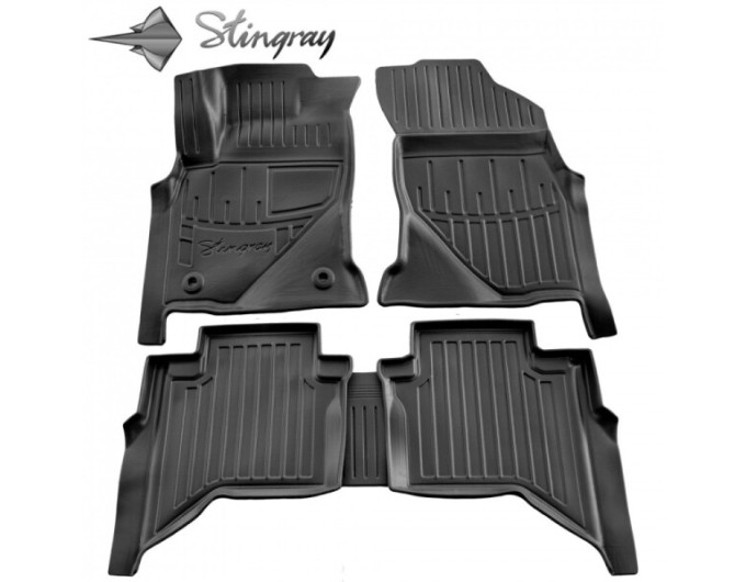 Toyota Hilux VIII (Crew Cab) (2015–...) комплект 3D ковриков с 5 штук (Stingray), цена: 1 870 грн.