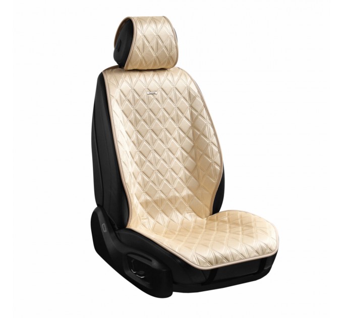 Преміум накидки для передніх сидінь CarLife Nitro, biege 2шт, ціна: 2 331 грн.