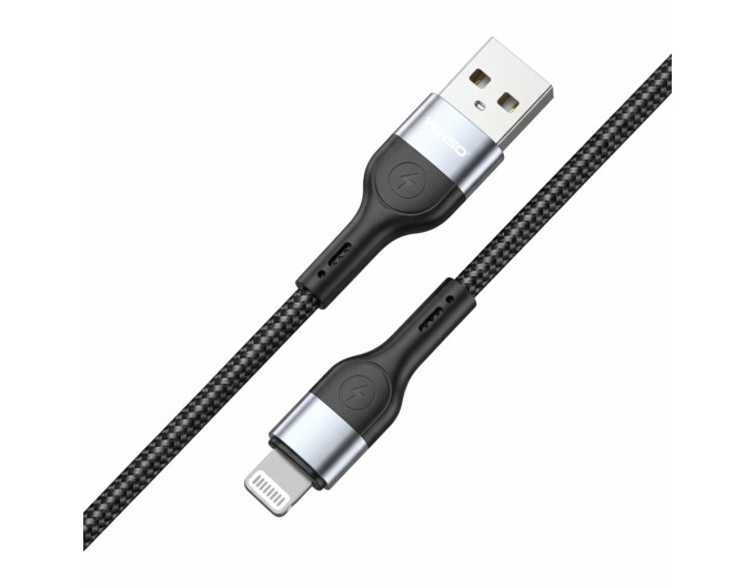 Кабель Winso Pro USB to Lightning TPE+плетіння 1м чорний, ціна: 105 грн.