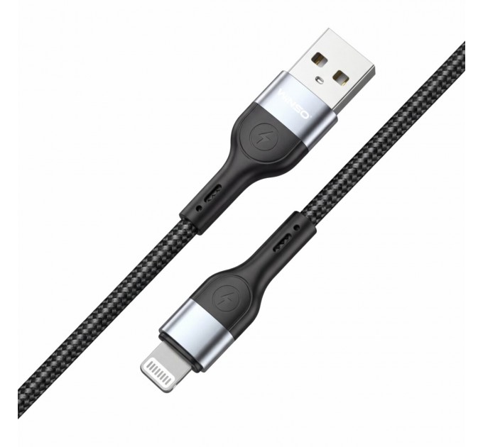 Кабель Winso Pro USB to Lightning TPE+плетение 1м черный, цена: 105 грн.