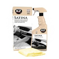 Средство по уходу за приборной панелью и пластиковыми деталями K2 Satina свежий закат 770мл