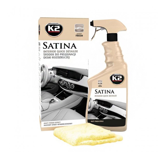 Средство по уходу за приборной панелью и пластиковыми деталями K2 Satina свежий закат 770мл, цена: 287 грн.