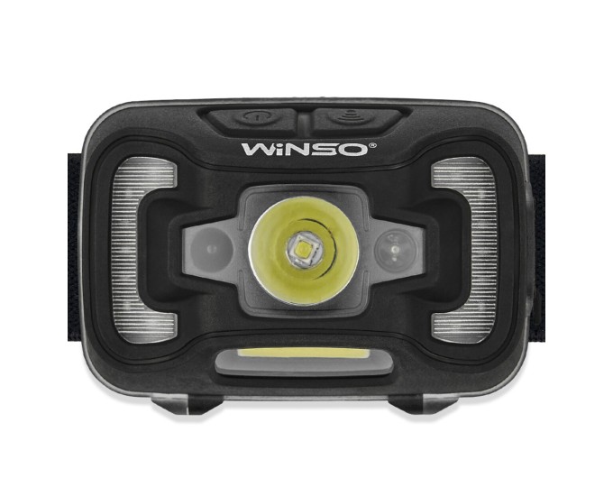 Ліхтар налобний Winso 200Lm, 5W CREE XTE+COB, 3xAAA, з сенсором білий/червоний, ціна: 404 грн.