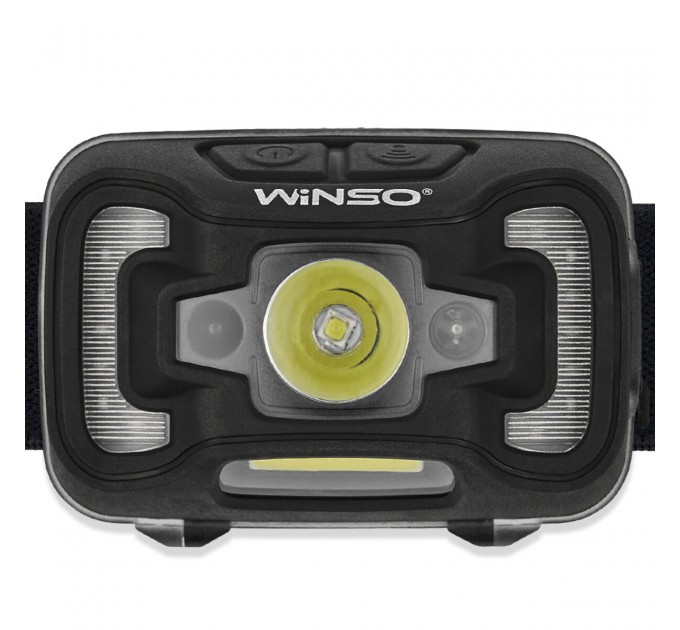 Фонарь налобный Winso 200Lm, 5W CREE XTE+COB, 3xAAA, с сенсором белый/красный, цена: 400 грн.