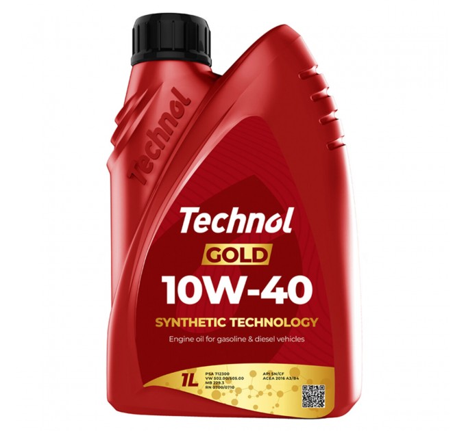 Моторное масло Technol Gold 10W-40 1л, цена: 236 грн.