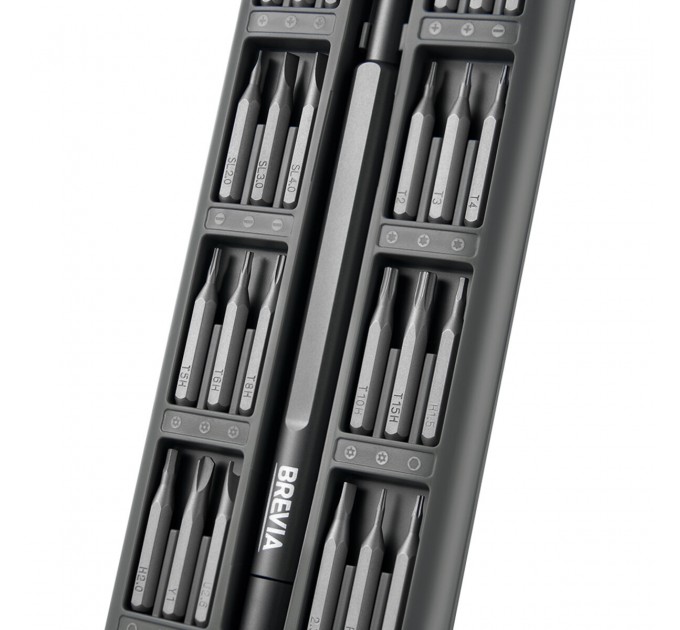 Викрутка Brevia з комплектом насадок для точних робіт 24в1, ціна: 540 грн.