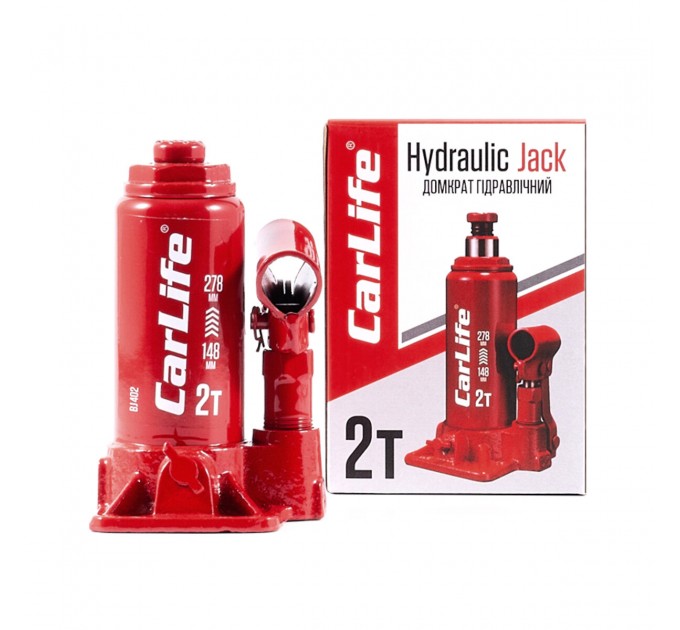 Домкрат гидравлический бутылочный CarLife 2т 148-278мм, цена: 541 грн.