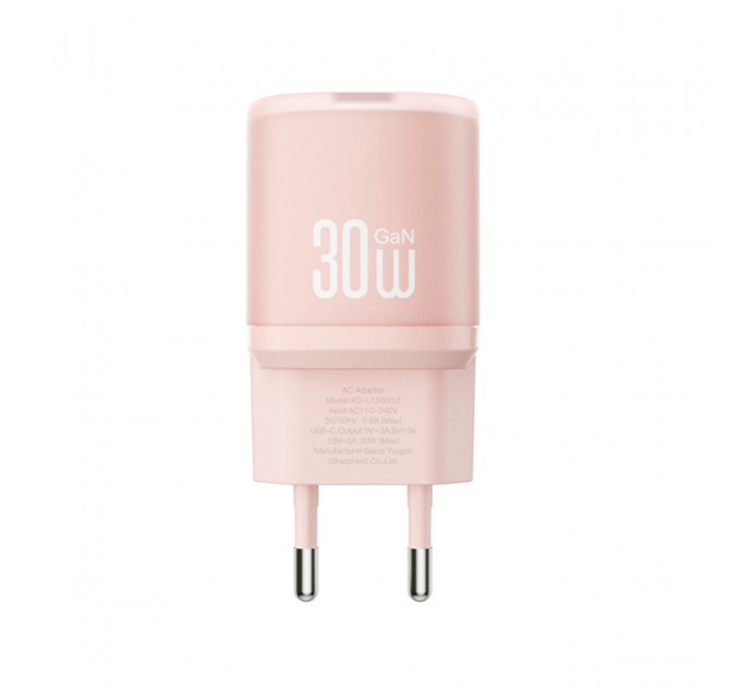 Сетевое зарядное устройство XO L150 30W Single USB-C розовый, цена: 319 грн.