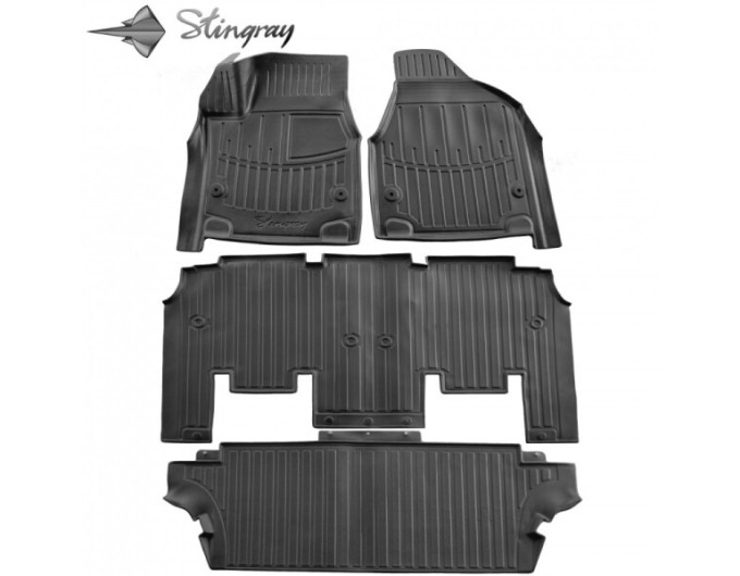 Chrysler Pacifica II (RU) (2016-...) (7 seats) комплект 3D ковриков с 4 штук (Stingray), цена: 3 850 грн.