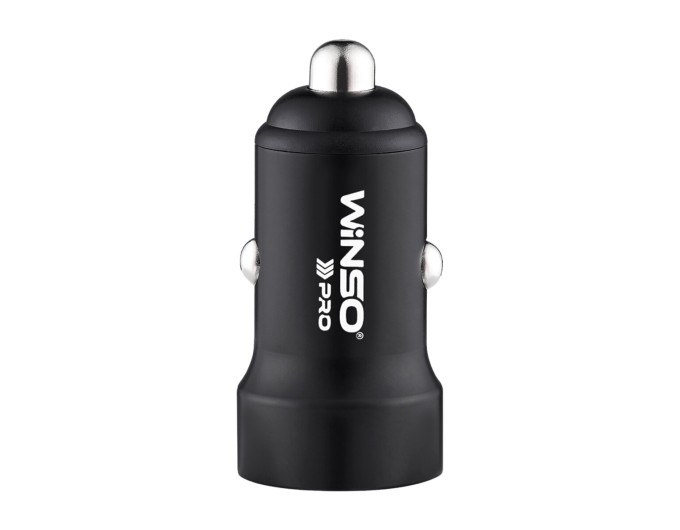 Автомобільний зарядний пристрій Winso Pro 40W 2xUSB-C LED Ring Metal, ціна: 457 грн.