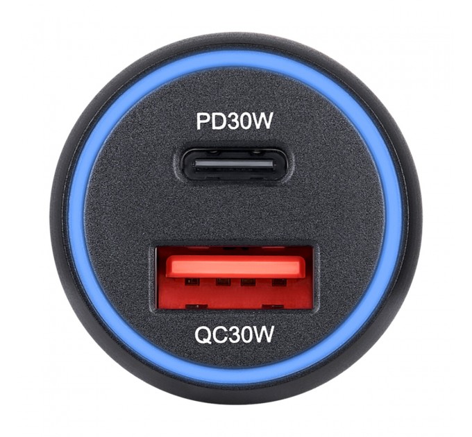 Автомобильное зарядное устройство для Brevia ePower Dual PowerMax Metal LED 60W 1xUSB-C+1xUSB-A, цена: 482 грн.