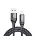 Кабель Brevia USB to Lightning 2,4А 1м, черный ZIP, цена: 143 грн.