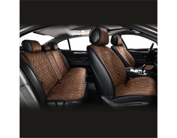 Комплект преміум накидок для сидінь CarLife Nitro, coffee, ціна: 4 734 грн.